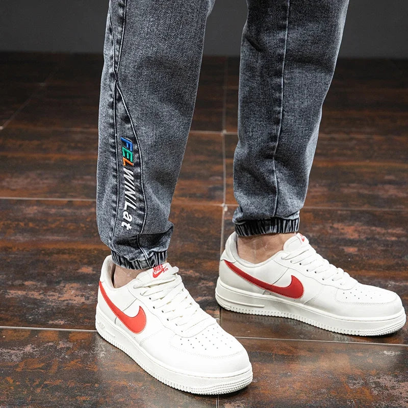Spring Summer Black Blue Cargo Jeans Men Streetwear Denim Jogger Pants Men Baggy Harem Jean Trousers Plus Size M-8XL
