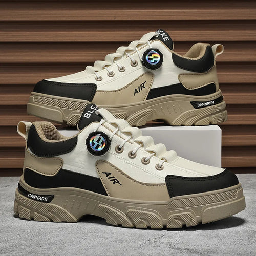 Brand Men Sneakers Leather Platform Casual Shoes for Men Outdoor Comfortable Walking Shoes Luxury Designer Men Running Shoes New