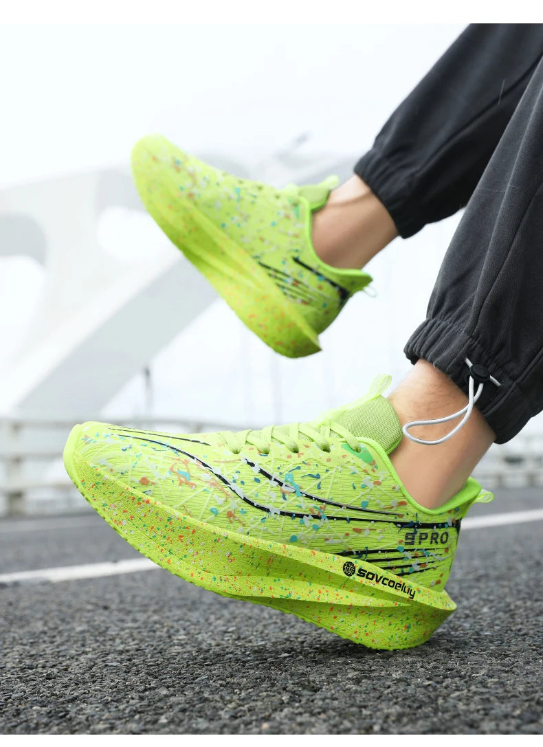 Men's Sneakers Trend Walking Speciality Carbon Board Marathon Sports Shoes Male Running Athletic Nonskid Sneakers﻿ For Women