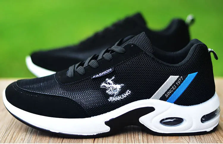 2026Men's Sneakers Versatile Air Cushion Running Shoes Men Platform Leather Vulcanized Shoes Breathable Men Casual Sport Shoes