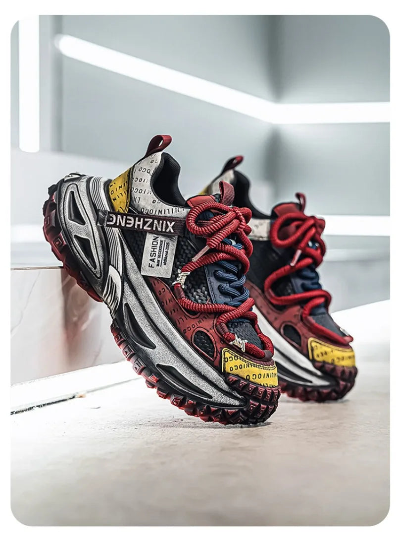 Shoes for Men Mesh Breathable Platform Sneakers Light Luxury High-end Casual Men Shoes Trend Comfort Men Shoes Кроссовки Мужские