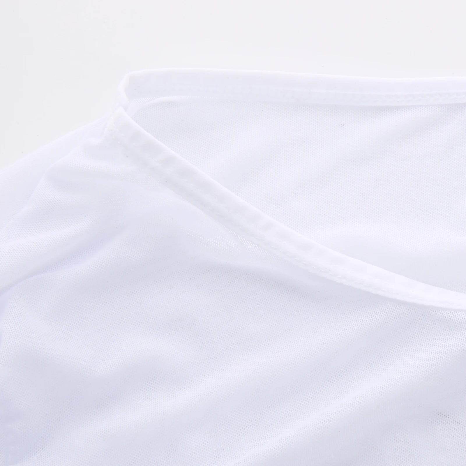 Men's Sexy T-Shirts Mesh Tee Shirt Undershirt Homme Long Sleeves Men T Shirts Male Transparent See through Shirts