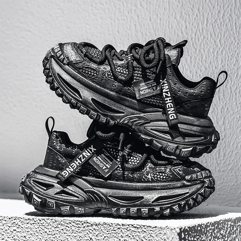 Shoes for Men Mesh Breathable Platform Sneakers Light Luxury High-end Casual Men Shoes Trend Comfort Men Shoes Кроссовки Мужские