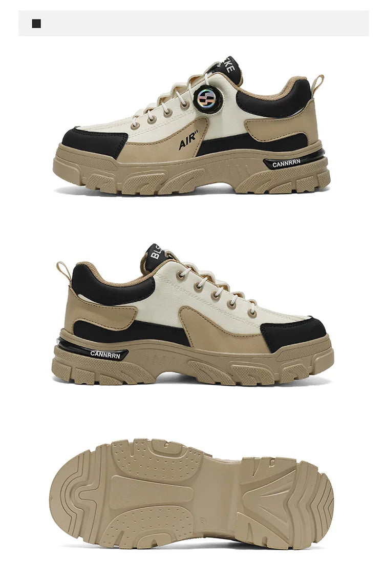 Brand Men Sneakers Leather Platform Casual Shoes for Men Outdoor Comfortable Walking Shoes Luxury Designer Men Running Shoes New