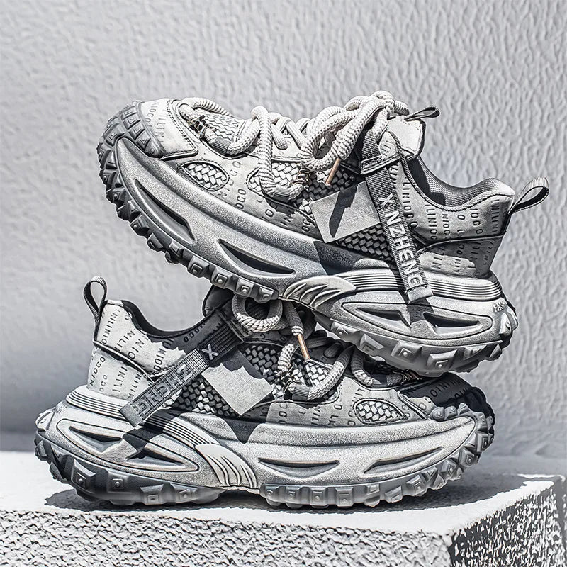 Shoes for Men Mesh Breathable Platform Sneakers Light Luxury High-end Casual Men Shoes Trend Comfort Men Shoes Кроссовки Мужские