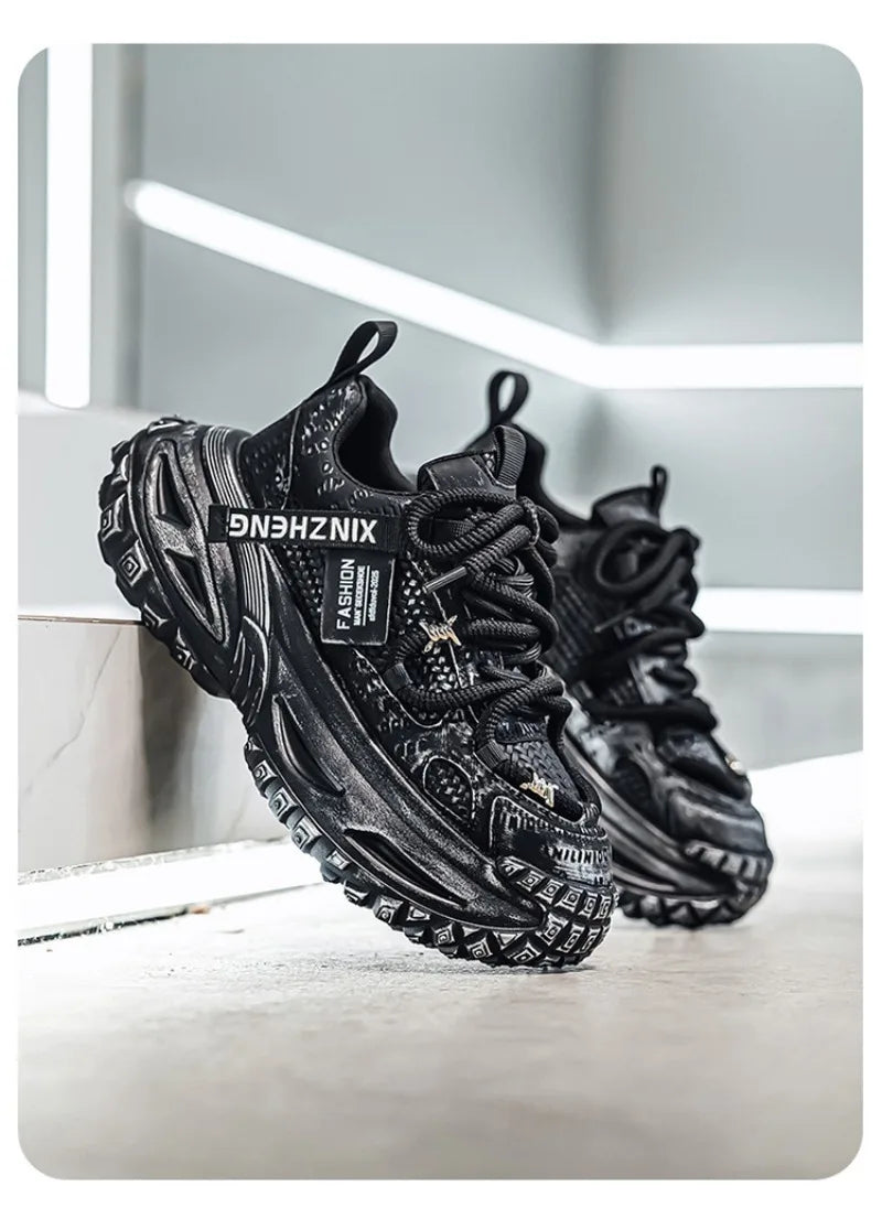 Shoes for Men Mesh Breathable Platform Sneakers Light Luxury High-end Casual Men Shoes Trend Comfort Men Shoes Кроссовки Мужские