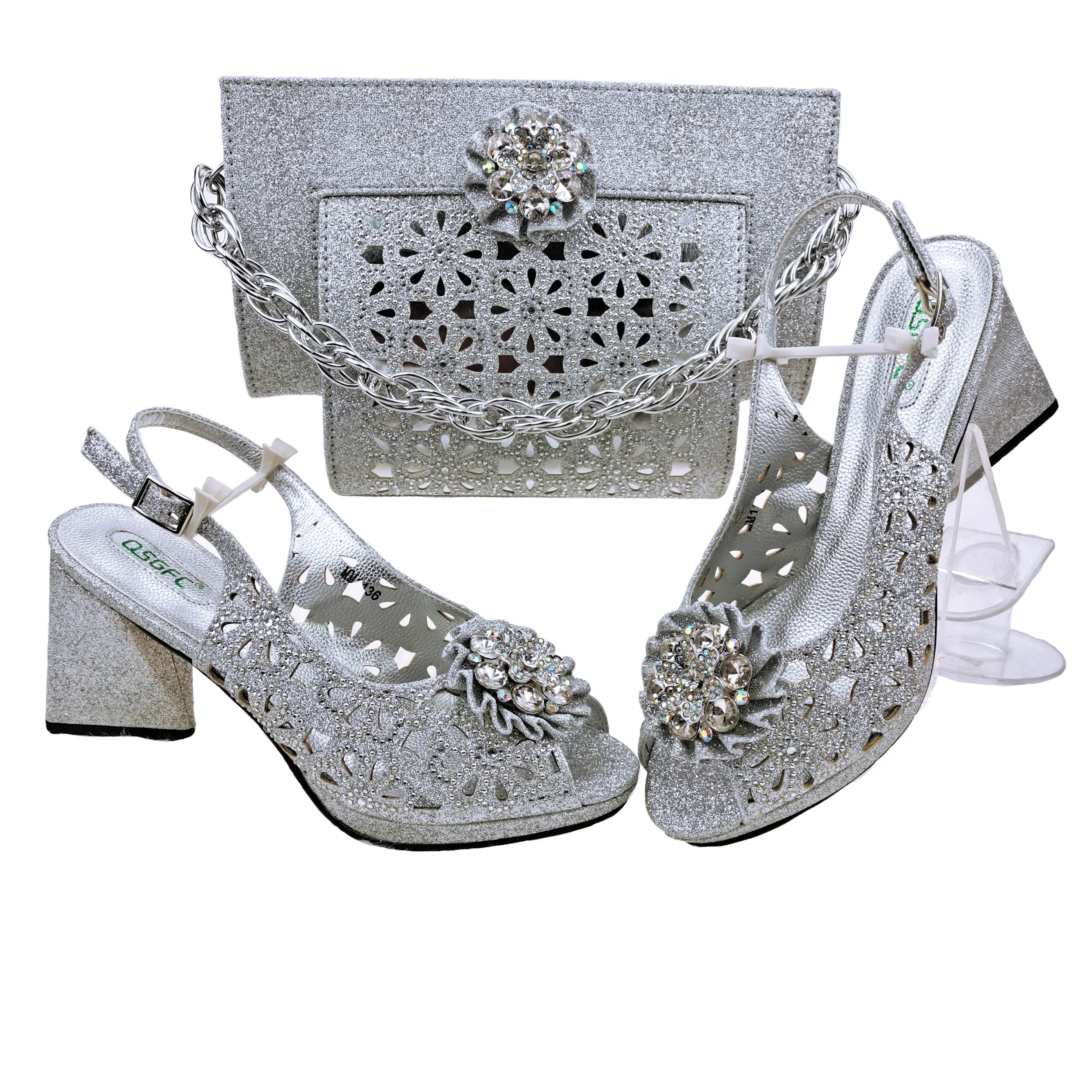 Italian Shoes And Bag Sets For Evening Party EDV-25