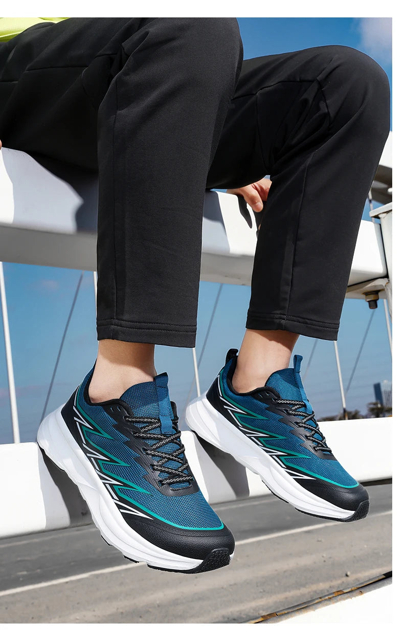 Men Summer Casual Running Shoes Are Fashionable Breathable Anti Slip Wear-Resistant Wide Toe And Oversized Men Shoes For Walking