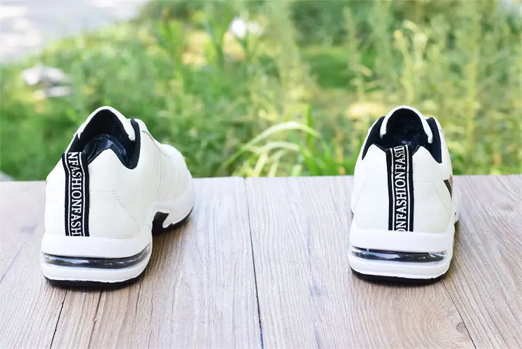 2026Men's Sneakers Versatile Air Cushion Running Shoes Men Platform Leather Vulcanized Shoes Breathable Men Casual Sport Shoes