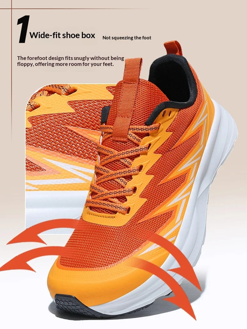Men Summer Casual Running Shoes Are Fashionable Breathable Anti Slip Wear-Resistant Wide Toe And Oversized Men Shoes For Walking