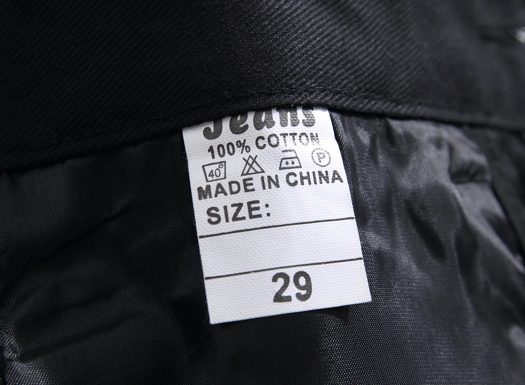 Hipster High Street Men Stretch slim 3D color print black and white pants Skeleton Graffiti Street hipster personality jeans