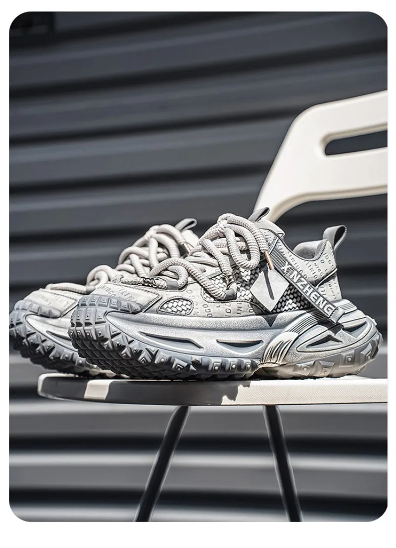 Shoes for Men Mesh Breathable Platform Sneakers Light Luxury High-end Casual Men Shoes Trend Comfort Men Shoes Кроссовки Мужские