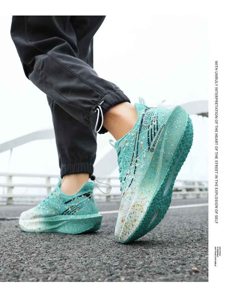 Men's Sneakers Trend Walking Speciality Carbon Board Marathon Sports Shoes Male Running Athletic Nonskid Sneakers﻿ For Women