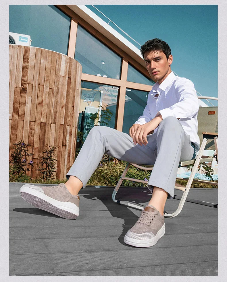Men Shoes Sneakers for Men Fashion Comfort Lightweight Breathable Casual Shoes Outdoor Walking Skateboard Footwear Size 39-46