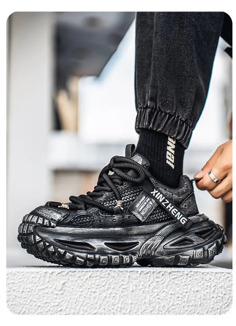 Shoes for Men Mesh Breathable Platform Sneakers Light Luxury High-end Casual Men Shoes Trend Comfort Men Shoes Кроссовки Мужские