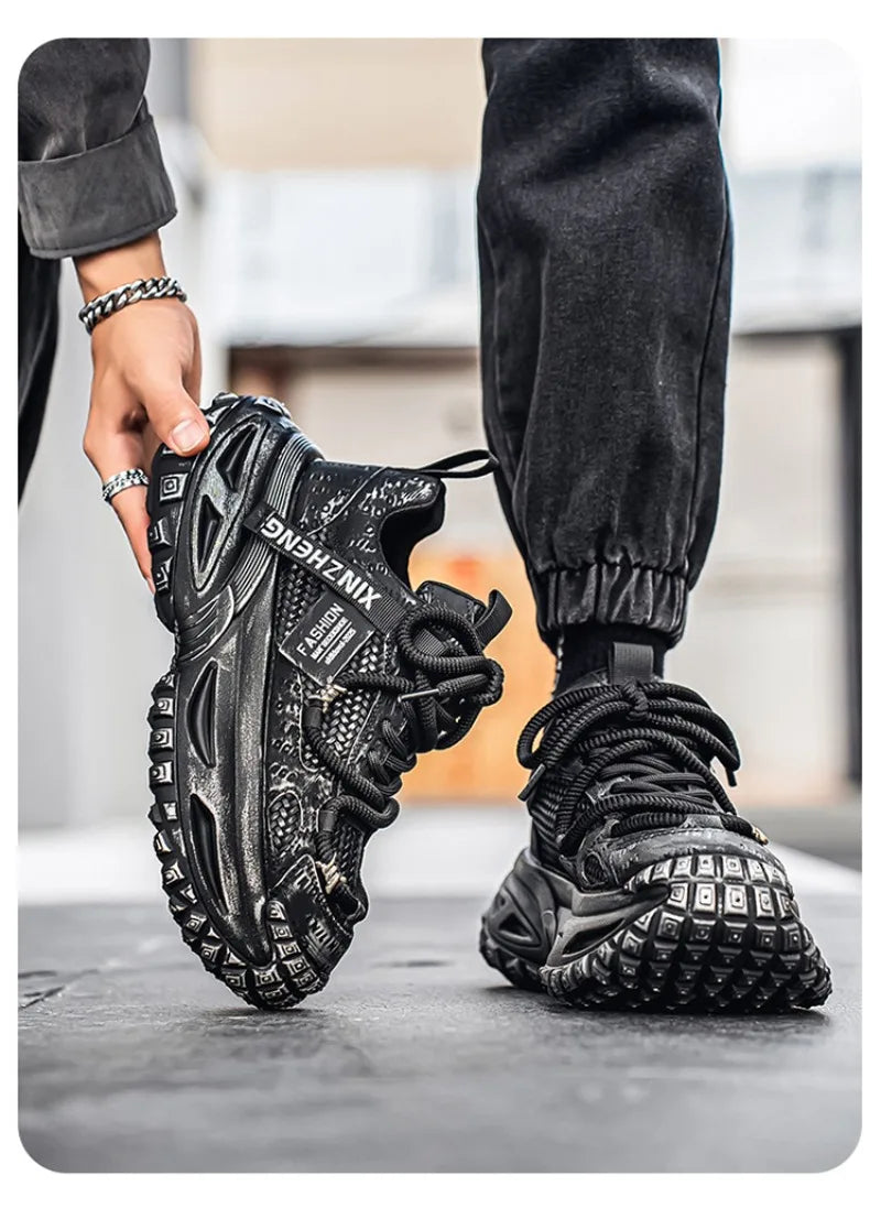 Shoes for Men Mesh Breathable Platform Sneakers Light Luxury High-end Casual Men Shoes Trend Comfort Men Shoes Кроссовки Мужские