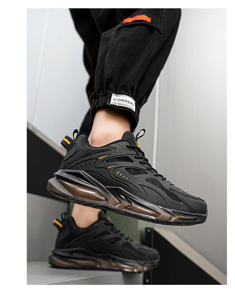 Men Shoes 2025 Casual Walk Air Cushion Marathon Breathable Lightweight Women's Comfortable Athletic Nonskid Sneakers