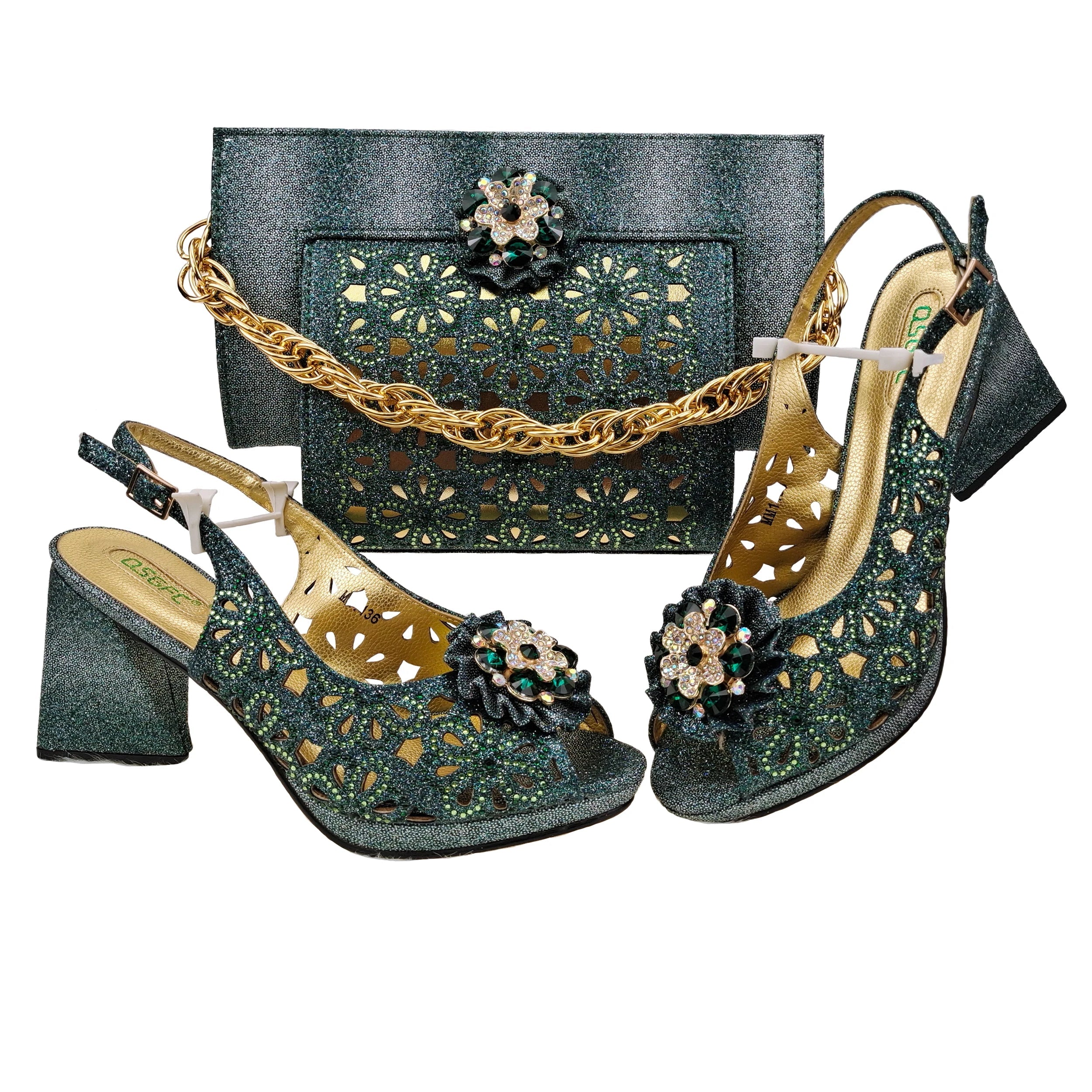 Italian Shoes And Bag Sets For Evening Party EDV-25