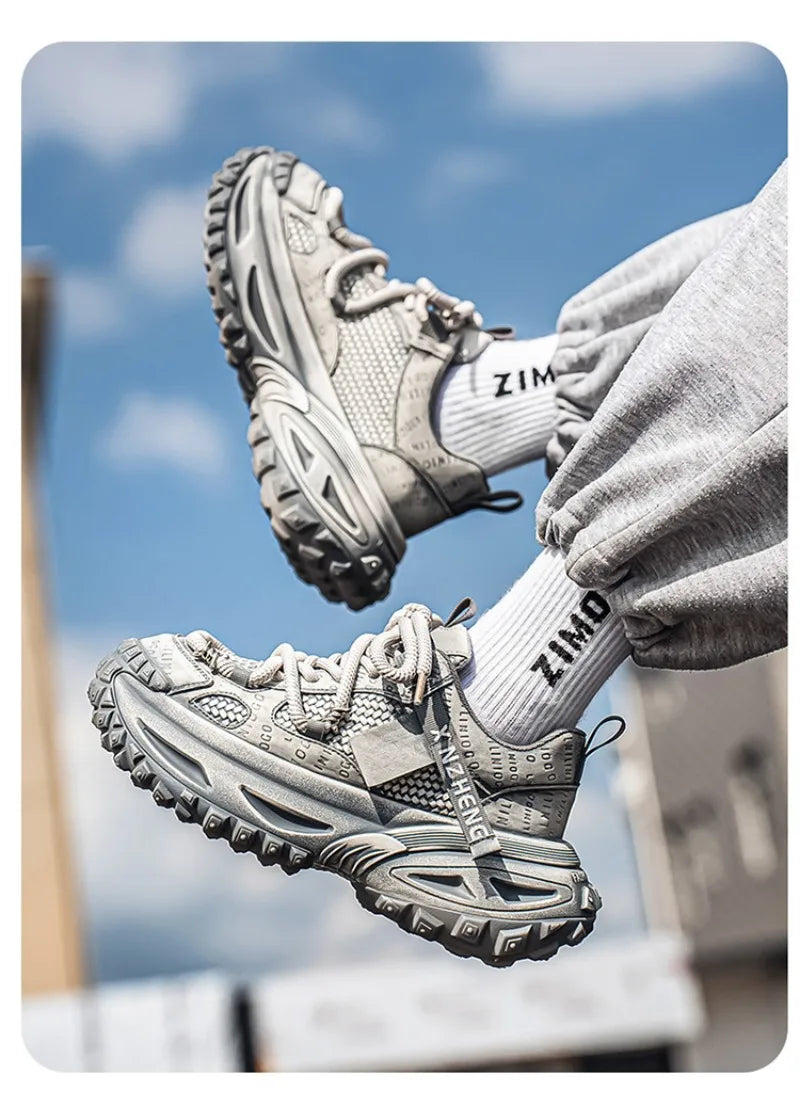 Shoes for Men Mesh Breathable Platform Sneakers Light Luxury High-end Casual Men Shoes Trend Comfort Men Shoes Кроссовки Мужские