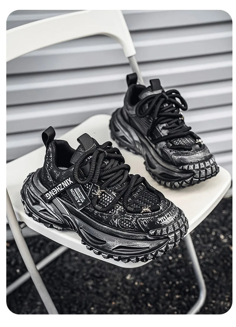 Shoes for Men Mesh Breathable Platform Sneakers Light Luxury High-end Casual Men Shoes Trend Comfort Men Shoes Кроссовки Мужские