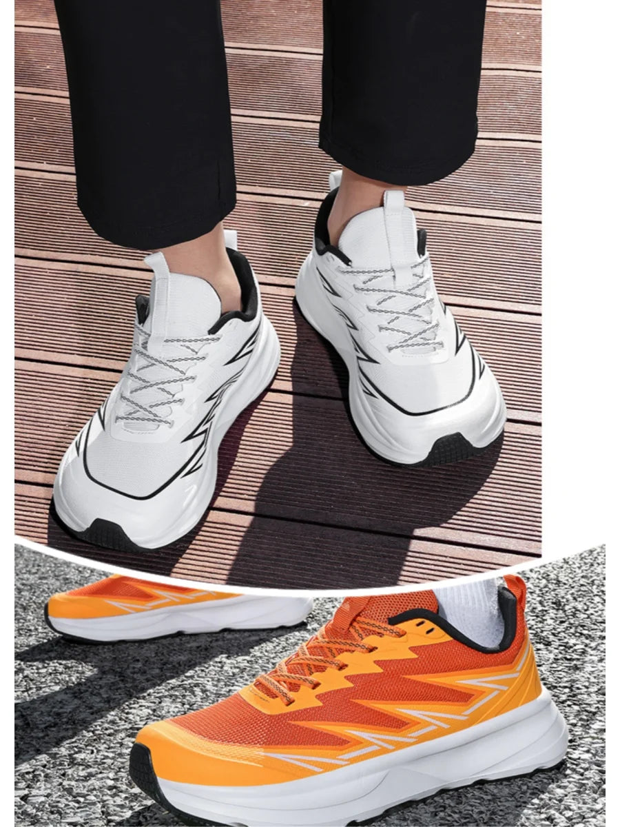 Men Summer Casual Running Shoes Are Fashionable Breathable Anti Slip Wear-Resistant Wide Toe And Oversized Men Shoes For Walking
