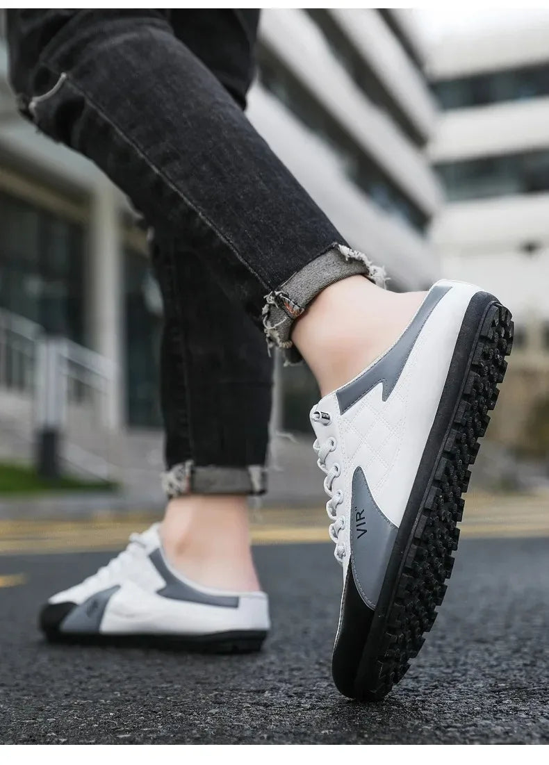 Men's Sneakers Summer Slippers for Men Trendy Men's Flat Bottom Casual Shoes Soft Sole Support Shoes
