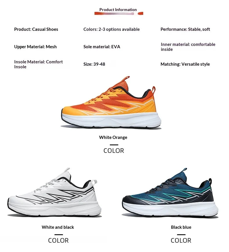 Men Summer Casual Running Shoes Are Fashionable Breathable Anti Slip Wear-Resistant Wide Toe And Oversized Men Shoes For Walking