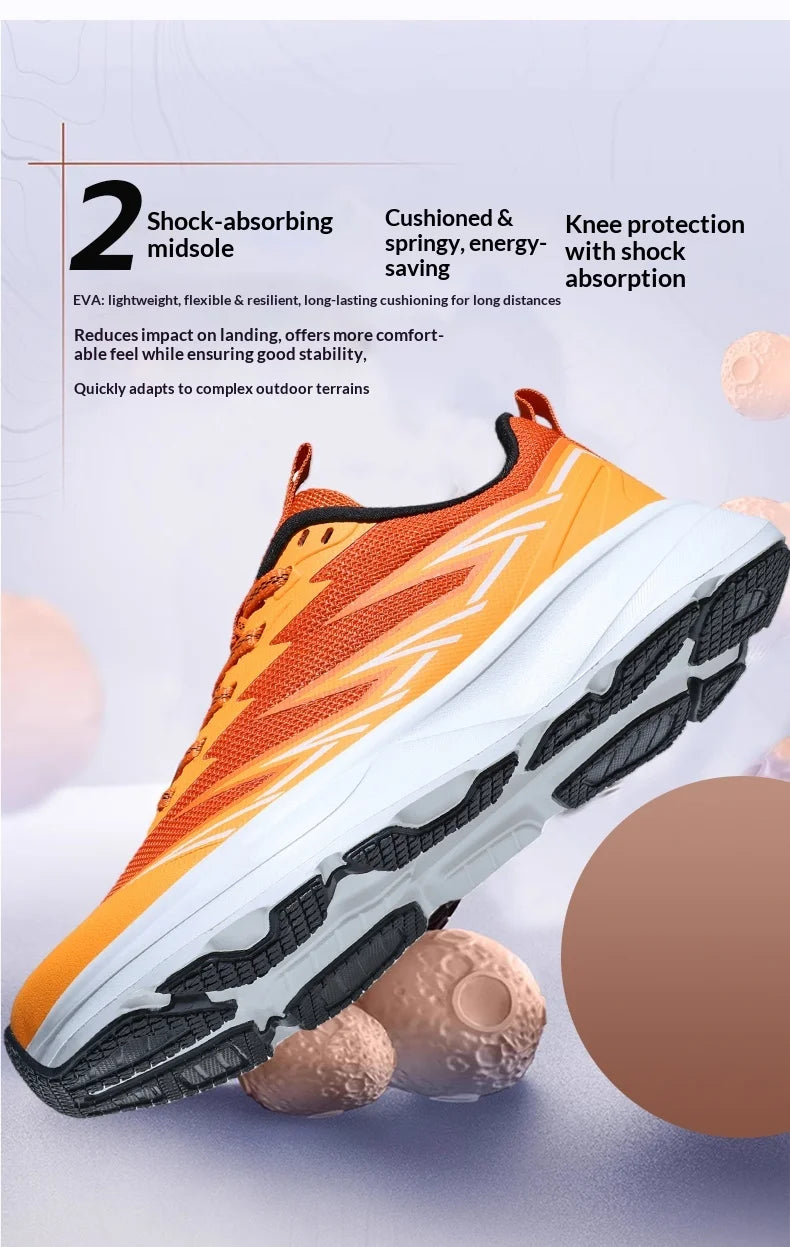 Men Summer Casual Running Shoes Are Fashionable Breathable Anti Slip Wear-Resistant Wide Toe And Oversized Men Shoes For Walking