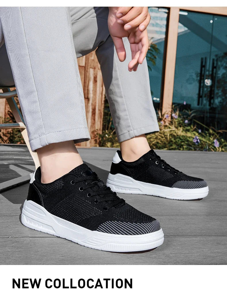 Men Shoes Sneakers for Men Fashion Comfort Lightweight Breathable Casual Shoes Outdoor Walking Skateboard Footwear Size 39-46