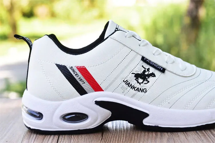 2026Men's Sneakers Versatile Air Cushion Running Shoes Men Platform Leather Vulcanized Shoes Breathable Men Casual Sport Shoes