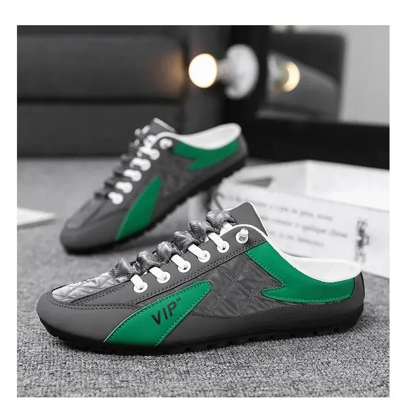 Men's Sneakers Summer Slippers for Men Trendy Men's Flat Bottom Casual Shoes Soft Sole Support Shoes