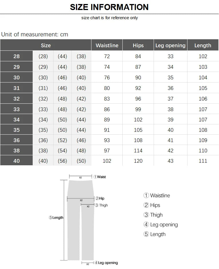 SULEE New High Quality Jeans Men's Business Casual Straight Denim Pants Stretch Fashion Classic Work Trousers Blue Black Male