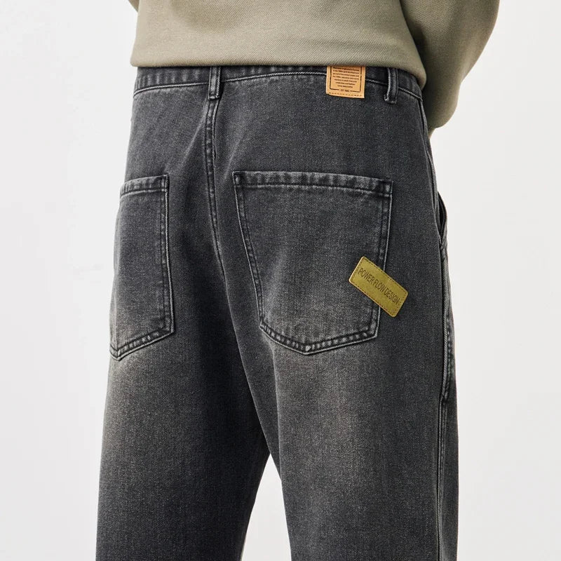 Men's Jeans Baggy Pants Loose Fit Harem Pants For Men Clothing Streetwear Fashion Pockets Patchwork Large Trousers Oversized 42